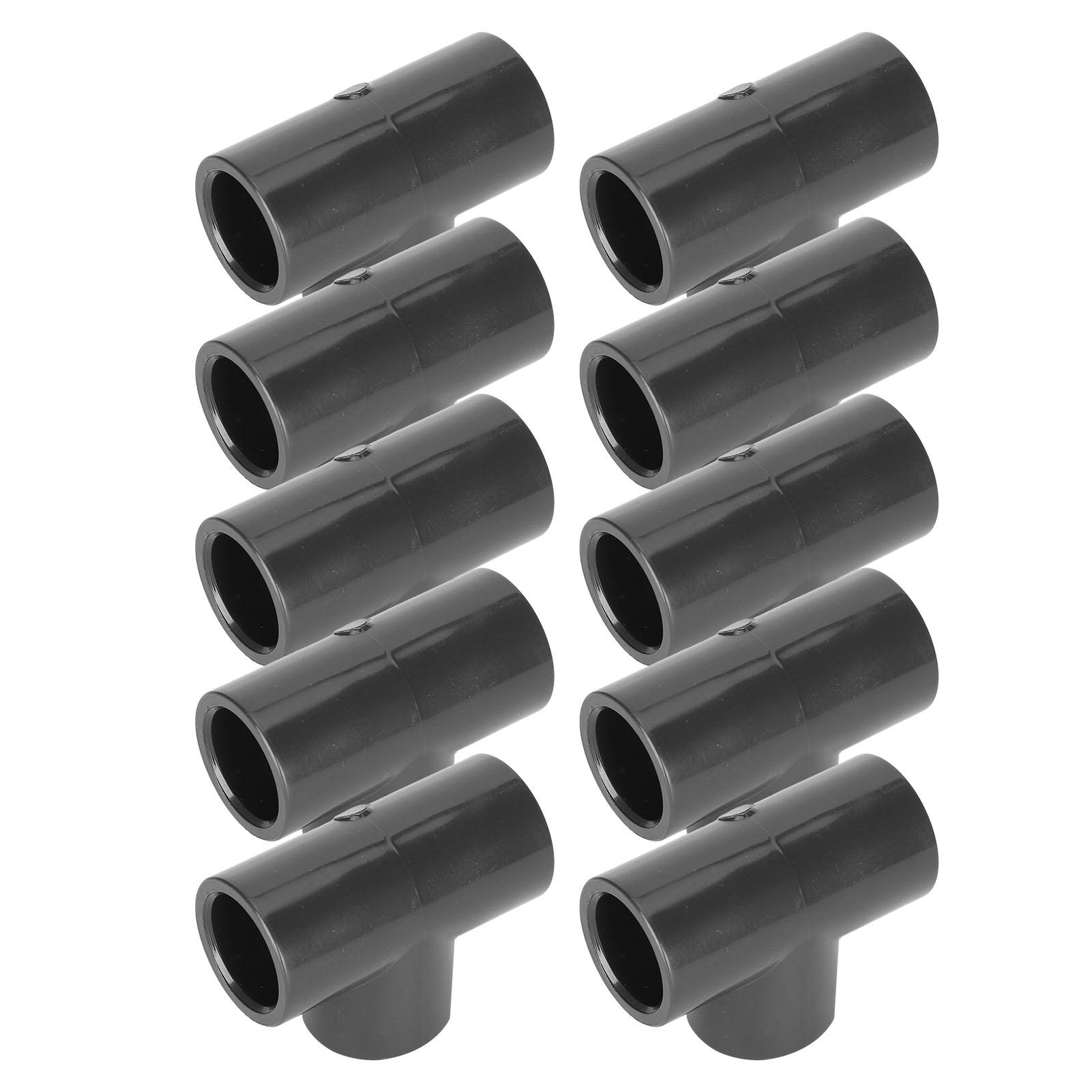 10 stuks T-vormige koppeling Waterpijp koppeling 3-weg buisfittingen Vis Accessoire(T-vorm 10 graden Set 20mm)