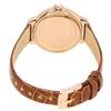 Emporio Armani Mia Brown Leather Strap Silver Dial Quartz AR11525 Montre Femme