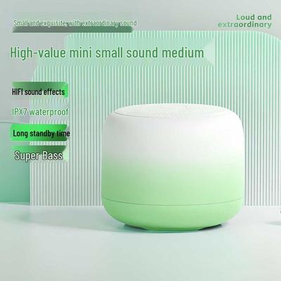 Portable Mini Bluetooth Speaker with Subwoofer, Gradient Design, High Volume for Outdoor and Home Use