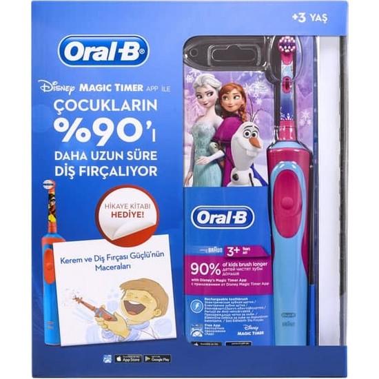 

Детская зубная щетка Oral-B на аккумуляторе D12 Frozen + Book