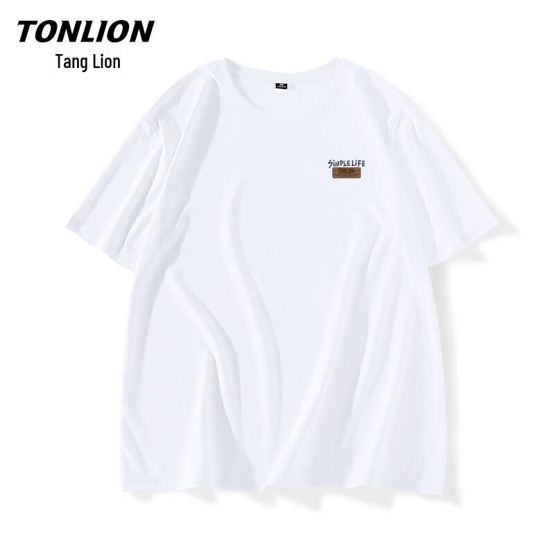 TonLion Men s Summer Loose Fit Short Sleeve T-Shirt 3XL
