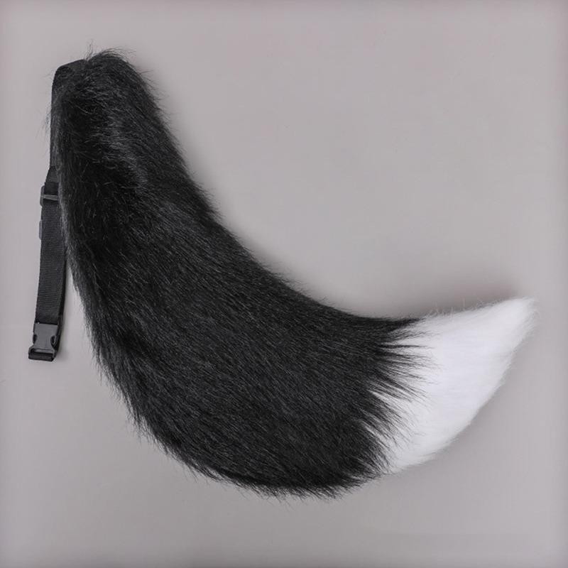 Anime Animal Tail Cosplay Costumes Props Cat Fox Plush Tails Role Play Halloween Party Kawaii Accessories