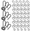 60Pcs Curtain Track Hooks S-Shaped Metal for Ceiling Mount Drapes Heavy Duty Slide Smooth Noise Reducing Home Decor