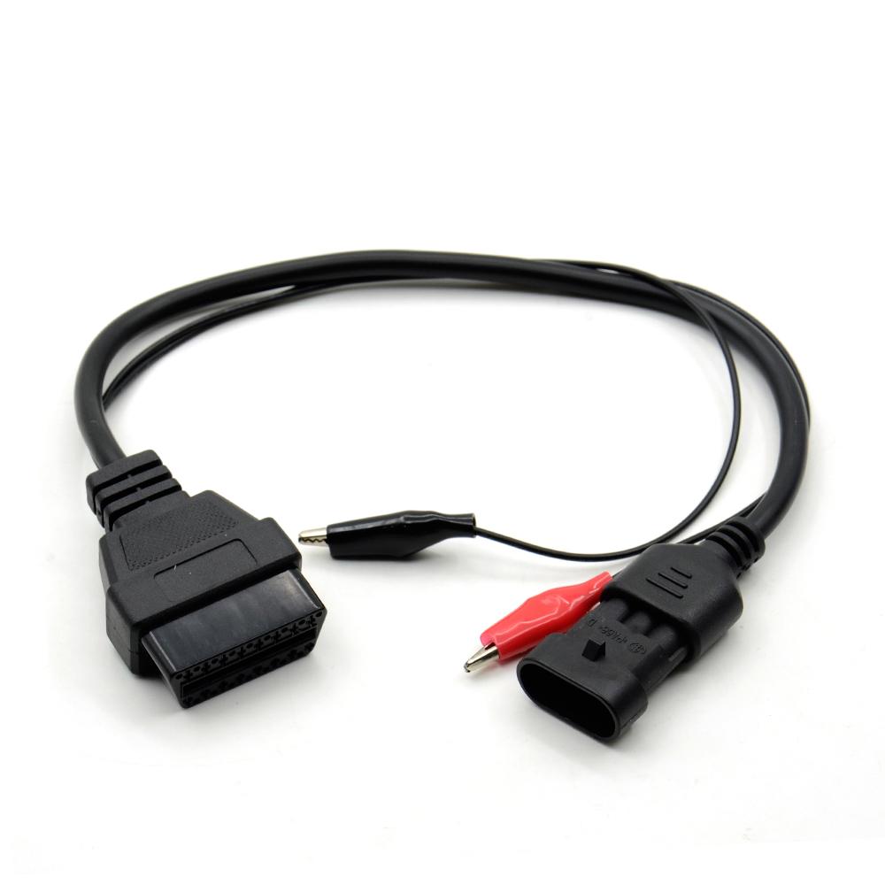 For Lancia OBD2 Cable 3Pin To 16Pin For Fiat For Alfa Remeo OBDII Plug 3 Pin Connector Adapter Car Extension Diagnostic Cables Code Readers 4