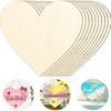Heart-Shaped Wooden Slices for DIY, Wedding Decor, and Kids' Crafts