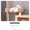 Large Wooden Cat Tree with Space Capsule & Scratcher