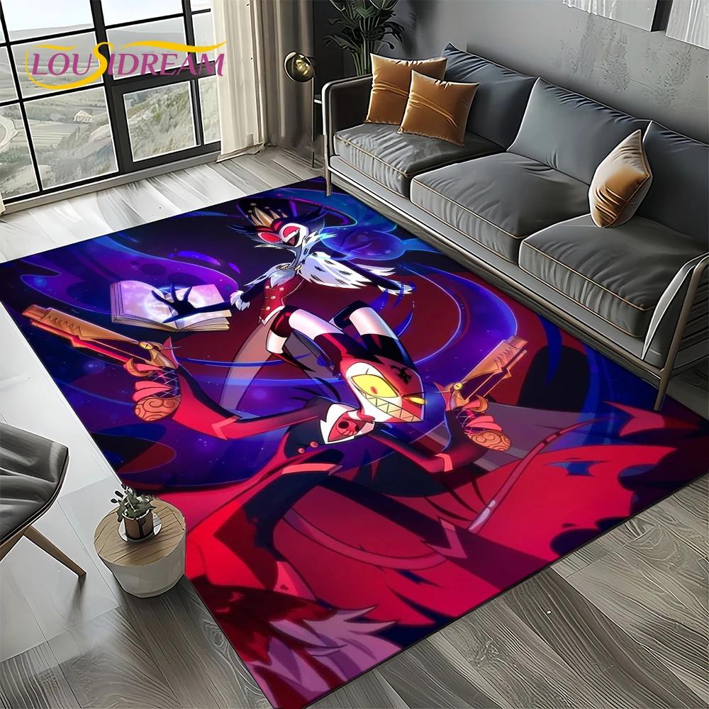 2025 H-Helluva Boss Blitzo Cartoon Carpet Rug for Bedroom Living Room Home Sofa Decoration,kids Game Play Decor Floor Mat Gift