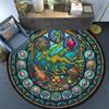 Oceanic Glass Round Area Rug Under Office Chairs Bedroom Living Room Home Decor