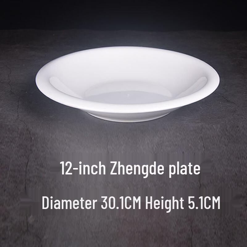 

ZISIZ White Ceramic Serving Plate