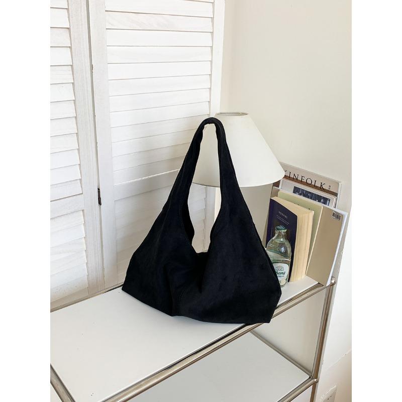 

Осень и зима новая замшевая сумка повседневная ретро мода сумка через плечо женская большая вместимость высокое качество通勤ная сумка-тоут женская чёрный