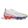 Adidas Predator Edge.1 FG Al Rihla Pack - Bílé Pánské Kopačky Cloud-White Solar-Yellow Power-Blue GW1028