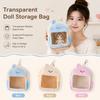 House Model Doll Protector Case with Clear Window Doll Display Bag  Backpack Pendant