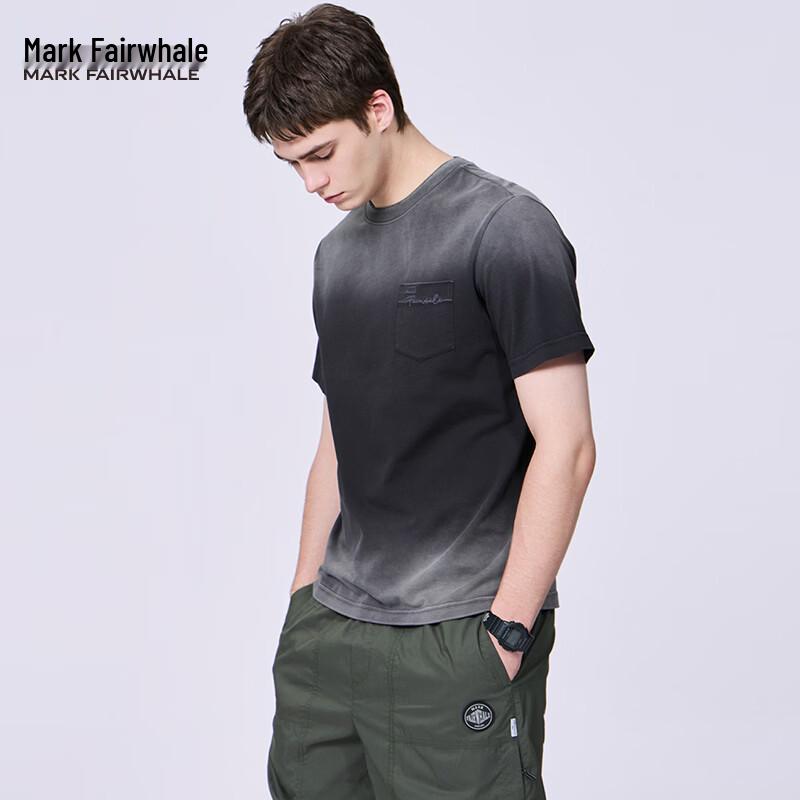 Mark Fairwhale Men s Gradient Wash Cotton Short Sleeve T-Shirt 2XL