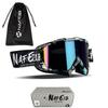 1Pcs Multi-Color Noseless Moto Goggles - UV400 Impact-Resistant, Waterproof & Windproof, Adjustable Strap for All Head Sizes