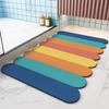 Colorful Diatomaceous Earth Carpet Bathroom Non-Slip Mat Gradient Color Quick-Dry Foot Mat