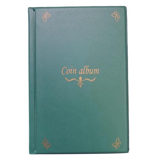 Coin Collection Book 10 Pages 150 Pockets Transparent PVC Multi-purpose Stamps Commemoration Medals Challenge Coin Organizer