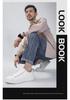 Men's Genuine Leather Retro White Cowhide Sneakers