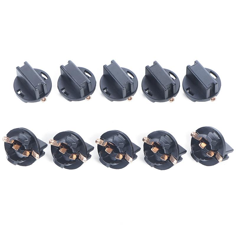 10pcs T10 Wedge Base Socket - For Car Dashboard/Meter Cluster Light Bulb Holder