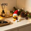 Creative Christmas Gifts for Friends Little Duck Ornament 3D Printed Cute Figurine Detachable Hat Collectible Toys And Scarf Design Tabletop