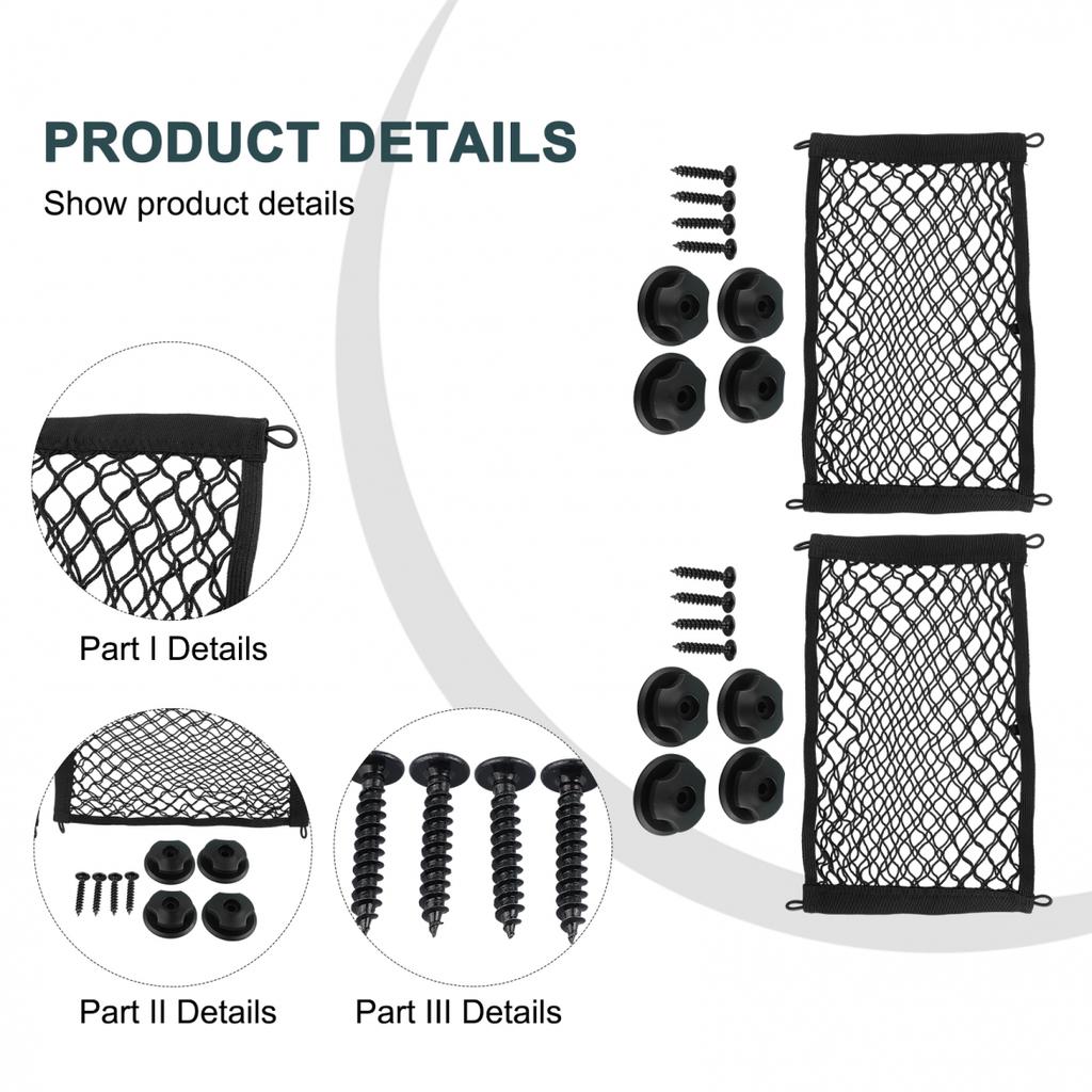 Storage Mesh Net Cargo Net Hook Net Nylon Truck 2PCS Car Cargo