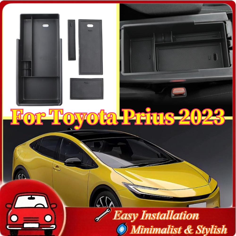 For Toyota Prius 2026 2026 Car Armrest Storage Box Tray Center Console Holder Stwoing Organizer Plate Interior Accessories