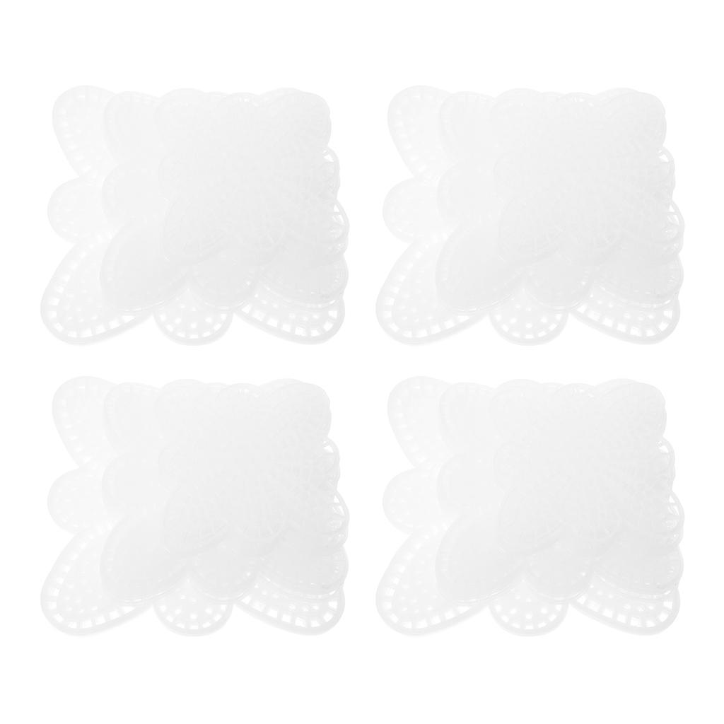 15 Pcs Petal Shaped Plastic Mesh Canvas Sheets Grid Cross Patterns Craft Kit Diy Plastic Canvas Panels Butterfly Netting