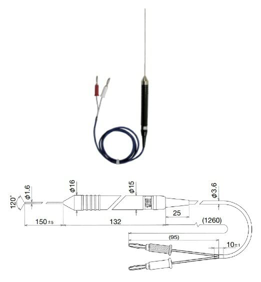 KYORITSU temperature probe MODEL8408 K-type (air, gas)
