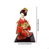 Asian Japanese Geisha Kimono Doll Traditional Table Centerpiece Decor Collectible Craft for Cabinet