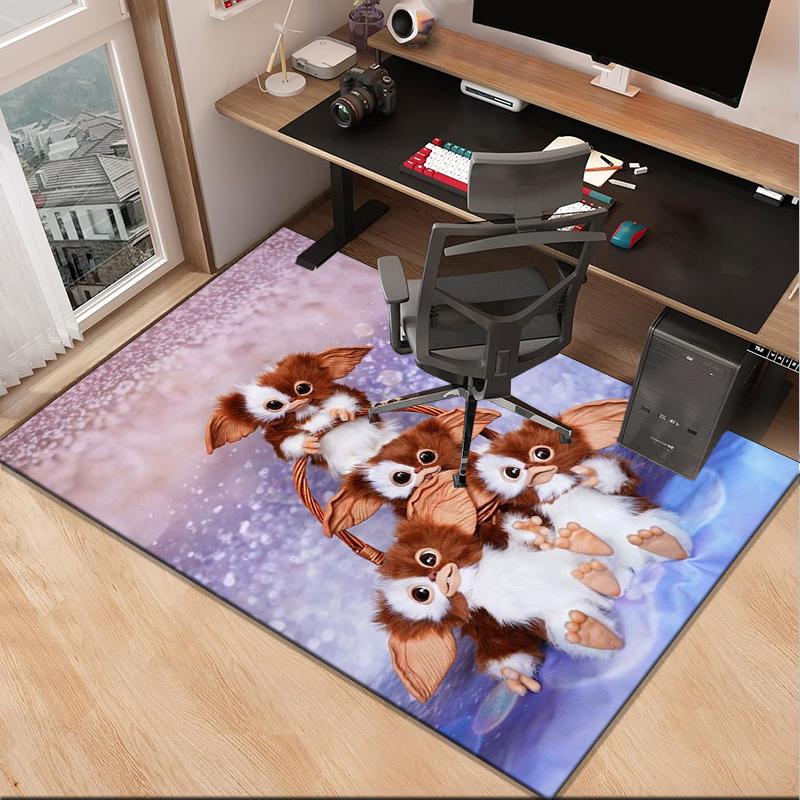 Mysterious Little Monster Office Rug Chair Mat, Game Carpet, Suitable for Front Door, Bedroom, Living Room, Desk, Holiday Gift
