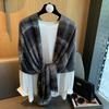 Lurex Glitter Ombre Tie Dyed Fringe Shimmer Viscose Scarf Cotton Shawls Women Perfect for Travel Casual Muslim Hijab 180*90Cm