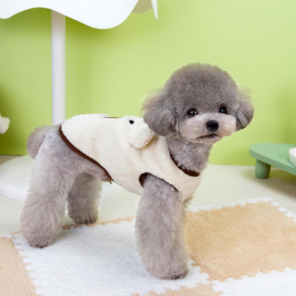 Cute Pet Clothing Cat Teddy Puppy Dog Clothing Spring and Autumn Clothing Winter Triceratops Vest
