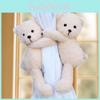 Cute Teddy Bear Window Tiebacks Fabric Material For Kids Room Decor