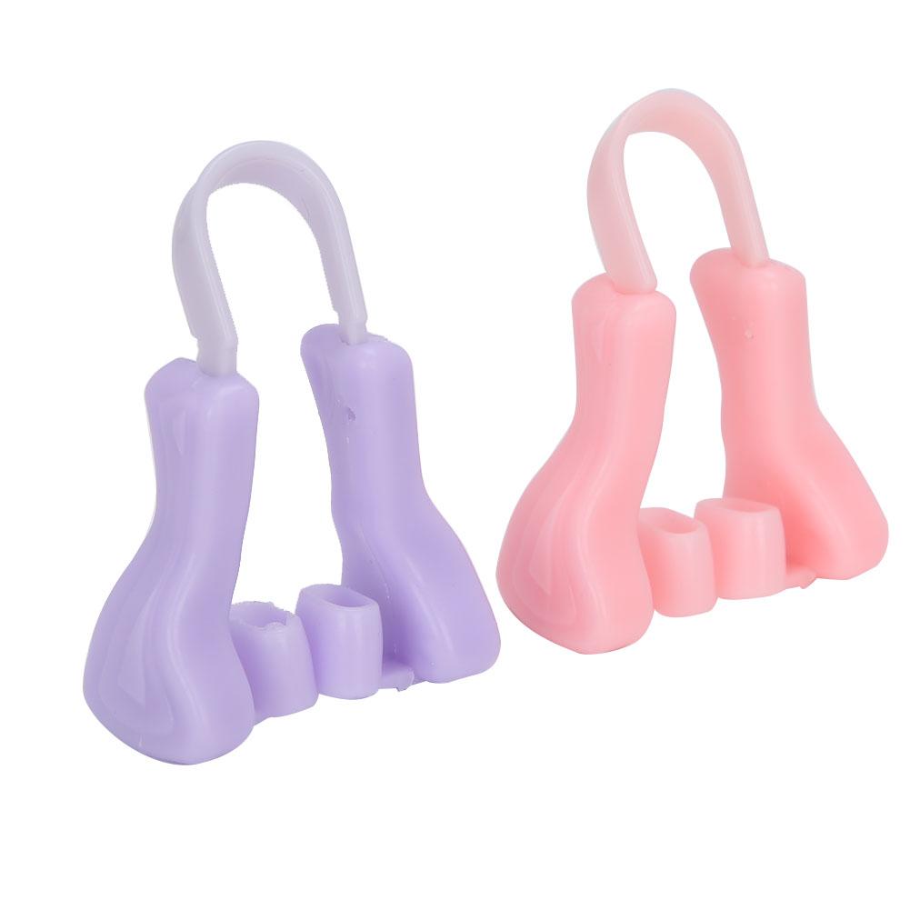 Silicone Portable Nose Up Lifting Clips Nose Bridge Shaping Beauty Clip (PinkPurple)