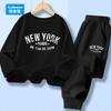 Boys Autumn Spring Clothes Sets New York City Letter Print T-shirt and Pants 2pcs Outfit Long Sleeve Tracksuits