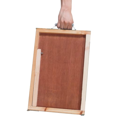 Shinwa Sokutei Wooden Folding Chalkboard, OD, Construction Name/Type/Survey Point, Width 45 X 60 Cm, 76876