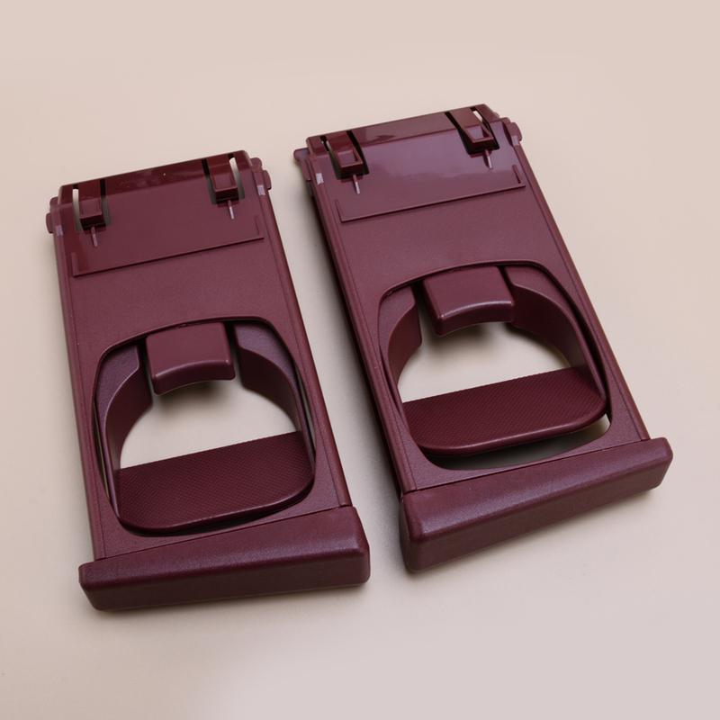 1 Pair Front Dash Cup Holder Trim Red Fit for Toyota Hilux Vigo Fotuner 2005 2006 2007 2008 2009 2010 2011 2012 2013 2014