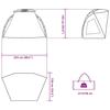 Beach Tent for 2 Persons Gray Quick Release Waterproof