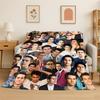 DOB Actor Dylan O’Brien Flannel Blanket Soft Warm Throw Blanket for Bedroom Living Room Bed Travel Camping Picnic Gift