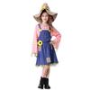 Halloween Parent-Child Dress Plaid Girl Strap Skirt Wizard of Oz Scarecrow Performance Dress