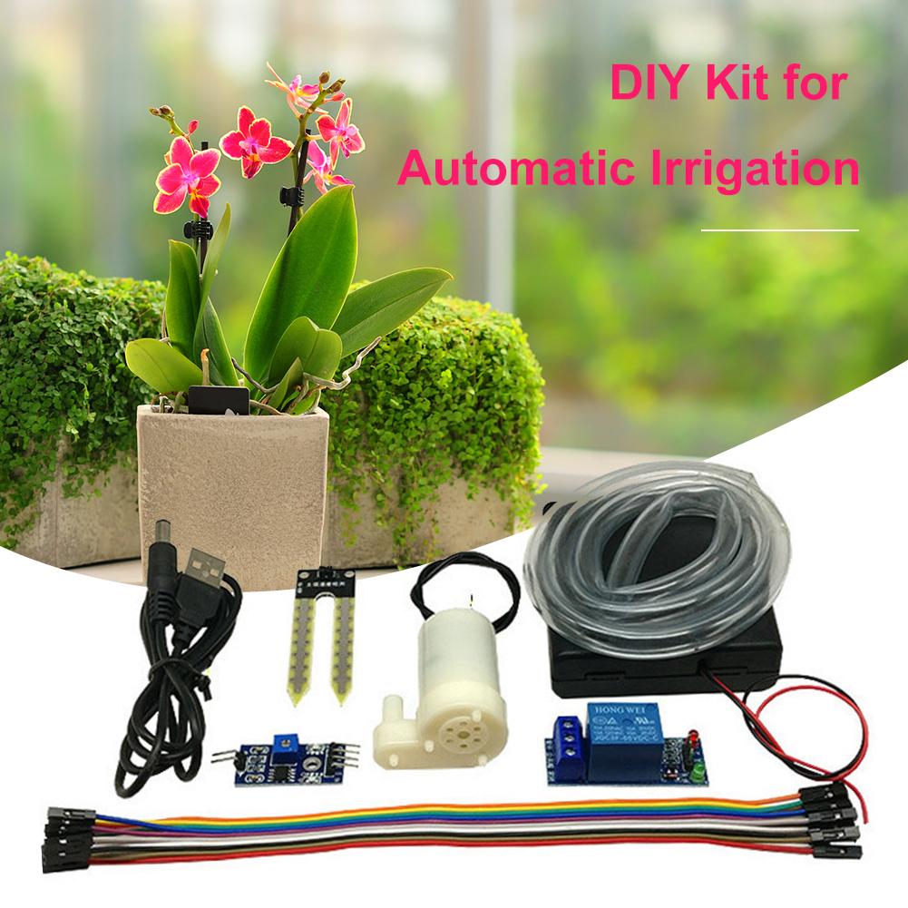 DIY Automatic Irrigation System Self Watering Kit Garden Planting Water Pump Soil Moisture Sensor Relay Module for Arduino