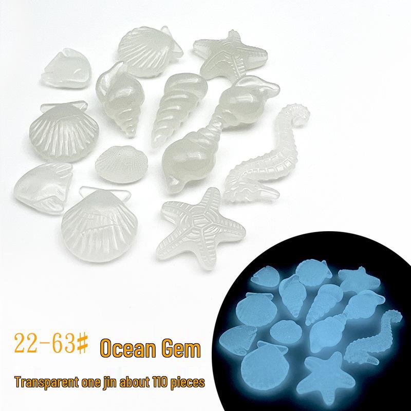 Colorful Luminous Plastic Stones: Children's Gemstone Digging Game & Fish Tank Decoration