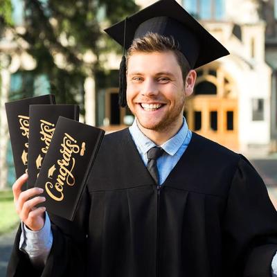 Graduation Money Holder Graduation Gifts Money Holder for College Graduation Party Supplies Black and Gold