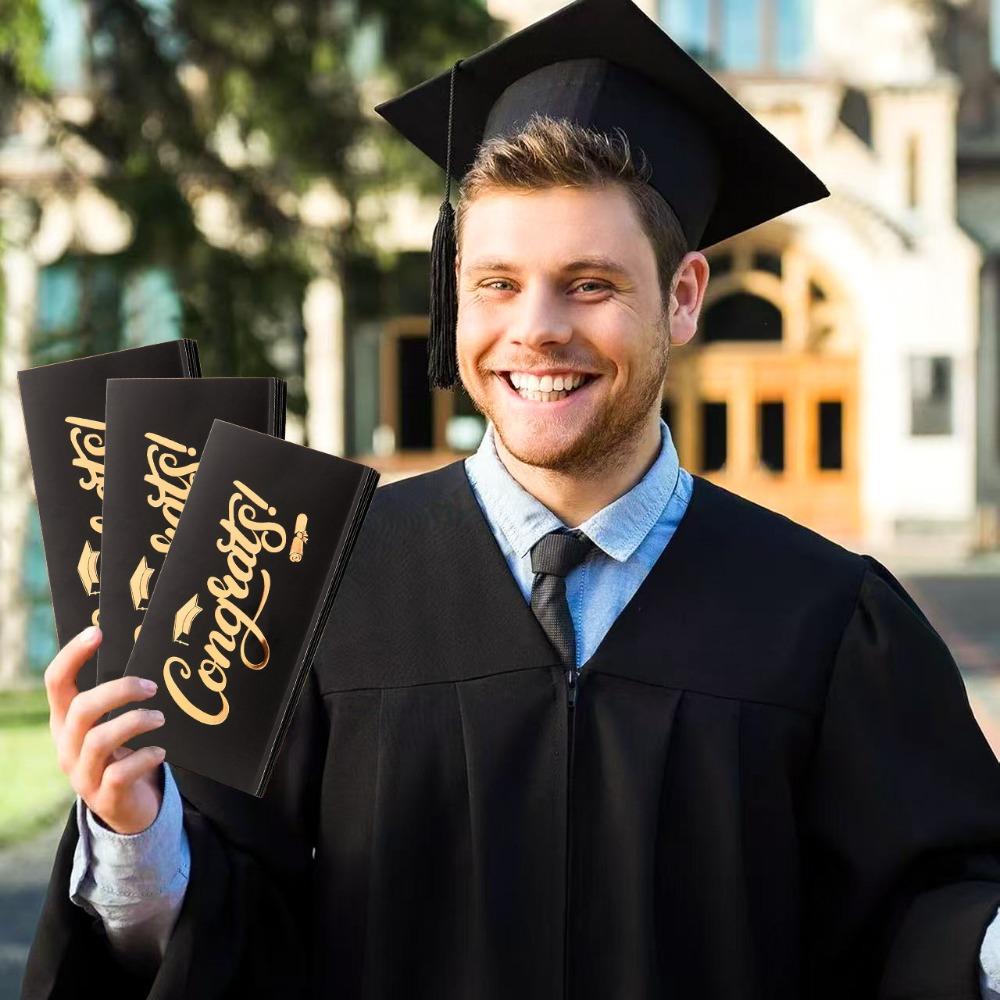 Graduation Money Holder Graduation Gifts Money Holder for College Graduation Party Supplies Black and Gold