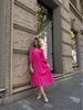 2024 Autumn European & American Long Backless Lace-Up Casual Dress