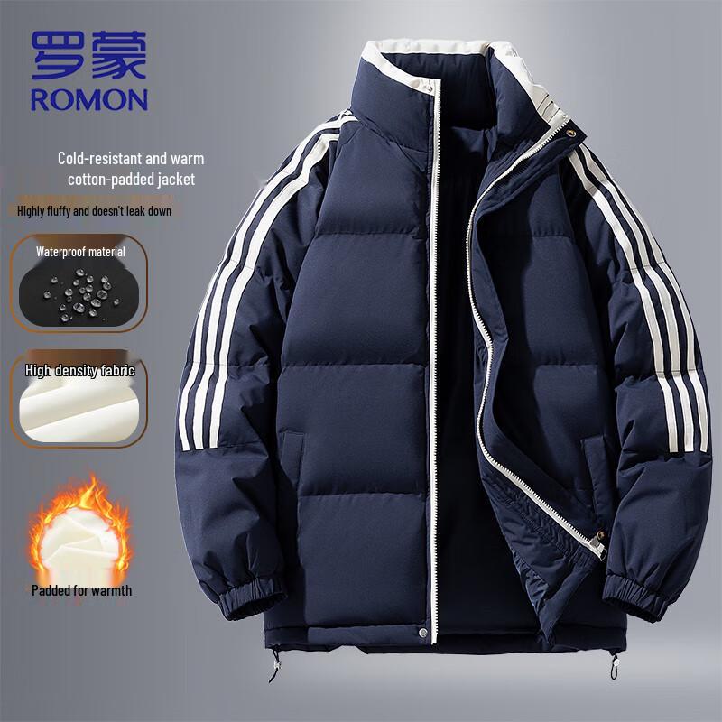 ROMON Men's Winter Warm Stand Collar Padded Jacket