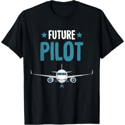 Budoucí Pilot Letadlo Letadlo Kluci Batole Děti Tričko