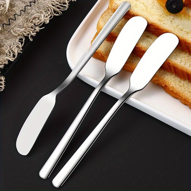 2 Pieces, Butter Knife, Stainless Steel Butter Knife, Cheese Spreader, Kitchen Butter Shovel, Multifunctional Butter Shovel