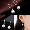 White Pearl Dangle Earrings for Women - Simple, Fresh, Trendy Korean-Style Jewelry
