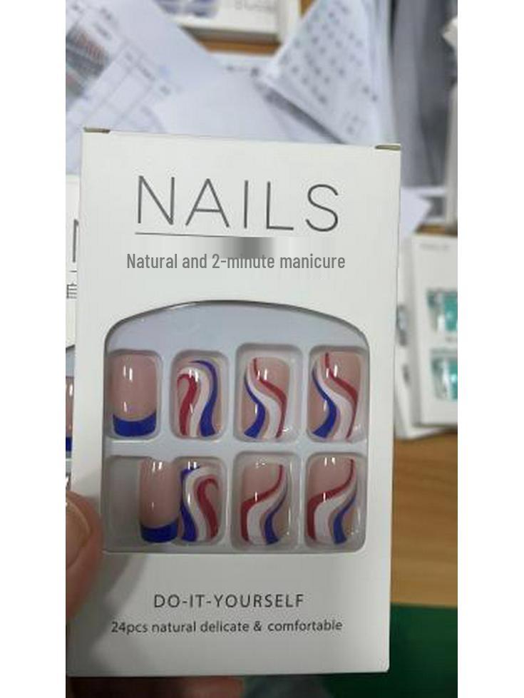 Blush Peach Nude Student Press-On Nails - Solid Color, Simple Ice Transparent Tips