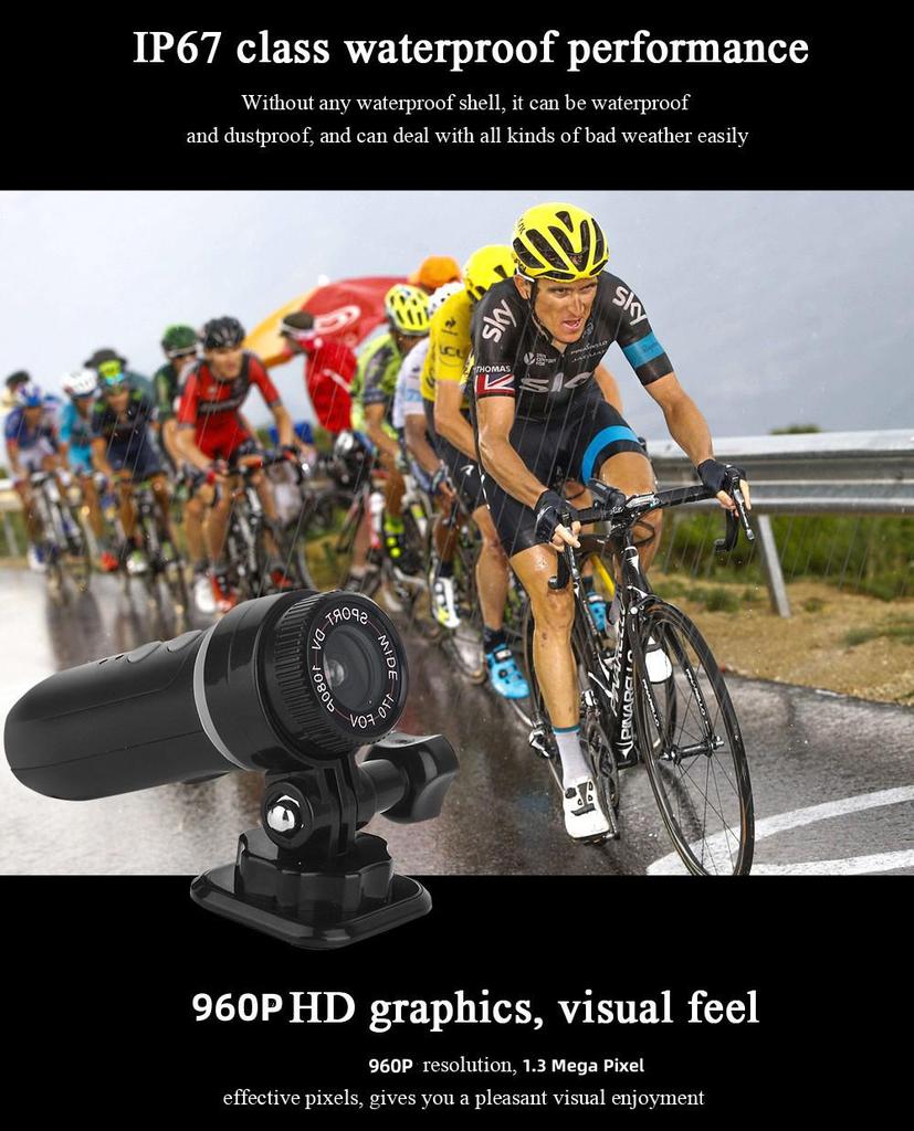 DV50 Waterproof HD Motorcycle Recorder (No Screen)